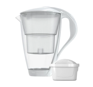 Dafi Crystal LED szklany dzbanek filtrujący 2 l Biały + wkład Unimax