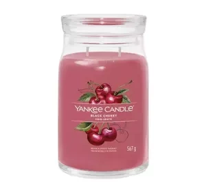 Yankee Candle Signature duża świeca zapachowa Black Cherry 567 g