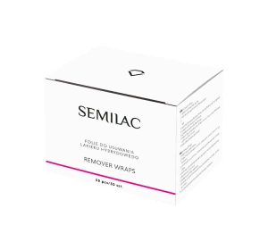 Semilac Remover Wraps folie do usuwania lakieru hybrydowego 50 sztuk