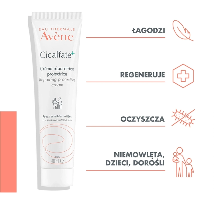 Avene Cicalfate+ regenerujący krem ochronny 40ml