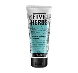 Barwa Five Herbs bogata odżywka regenerująca do włosów zniszczonych 180 ml