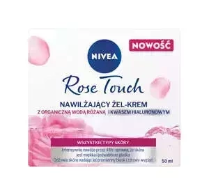 NIVEA Rose Touch nawilżający żel-krem do twarzy na dzień 50 ml