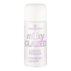 Essence Milky Glazed Liquid Primer wygładzająca mleczna baza pod makijaż z ekstraktem z ryżu 50 ml
