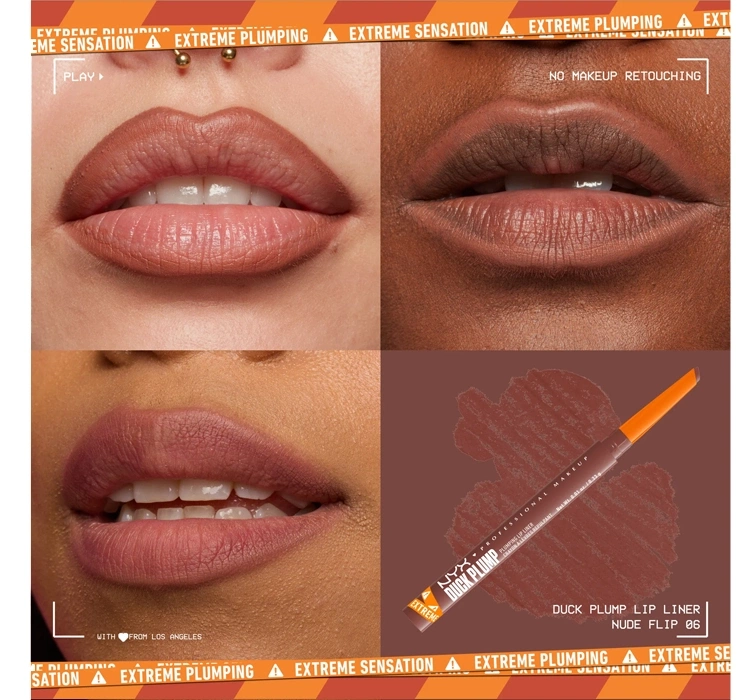 NYX Professional Makeup Duck Plump konturówka do ust 06 Nude Flip 0,3 g