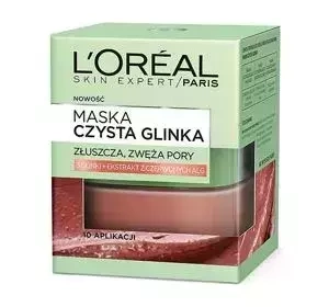 LOREAL PURE CLAYS CZYSTA GLINKA MASKA WYGŁADZAJĄCA 50ML