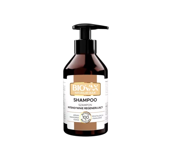 Biovax Naturalne Oleje intensywnie regenerujący szampon do włosów 200 ml