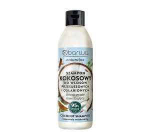 Barwa Naturalna kokosowy szampon do włosów suchych i osłabionych 300ml