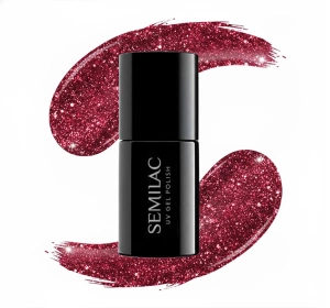 Semilac Winter Wonderland lakier hybrydowy 955 Holly Berry Red 7 ml
