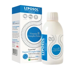 Liposol Vitamin B Complex Folate suplement diety 250 ml