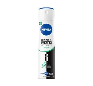 NIVEA Black&White Invisible Fresh antyperspirant w sprayu dla kobiet 150ml