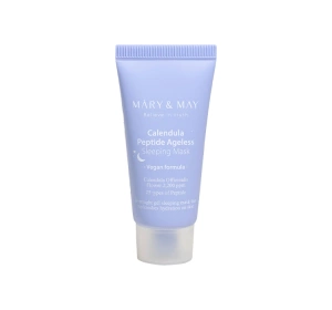 Mary&May Vegan Calendula Peptide Ageless Sleeping Mask łagodząco-ujędrniająca maseczka do twarzy na noc 30 g
