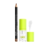 NYX Professional Makeup zestaw do makijażu ust konturówka 855 Nude Truffle 1 g + błyszczyk Fat Oil 01 My Main 4,8 ml  