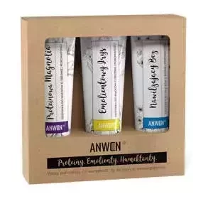 Anwen zestaw odżywek do włosów o średniej porowatości Irys 100 ml + Magnolia 100 ml + Bez 100 ml