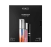 KIKO Milano Unmissable Makeup Set zestaw do makijażu 01 tusz do rzęs 12 ml + eyeliner 4,5 ml + pomadka 4 ml 
