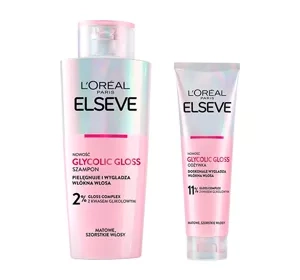 L'Oréal Paris Elseve Glycolic Gloss zestaw kosmetyków do pielęgnacji włosów szampon + odżywka