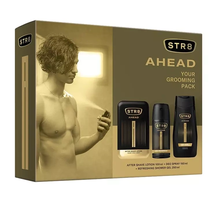str8 ahead woda po goleniu 100 ml   zestaw  