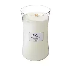 WOODWICK LARGE JAR CANDLE ŚWIECA ZAPACHOWA LINEN 610G