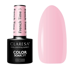 Claresa hybrydowy lakier do paznokci French Time 3 5 g