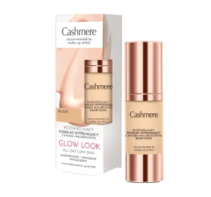 Cashmere Glow Look rozświetlający podkład wypełniający z kwasem hialuronowym Nude 30 ml