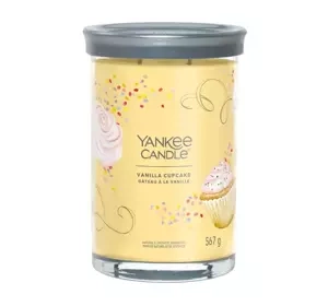 Yankee Candle Signature Tumbler duża świeca zapachowa Vanilla Cupcake 567 g