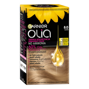 Garnier Olia trwała farba do włosów bez amoniaku 8.0 Blond