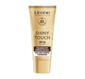 Lirene Shiny Touch pielęgnacyjny podkład kryjący SPF30 03 Beige 30 ml