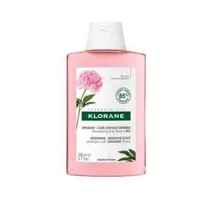 Klorane Organiczna Piwonia szampon do włosów i wrażliwej skóry głowy 200ml