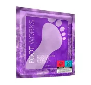 Avon FootWorks maska do stóp z lawendą w formie skarpetek 2 x 20 ml
