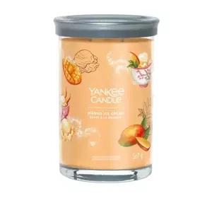 Yankee Candle Signature Tumbler duża świeca zapachowa Mango Ice Cream 567 g