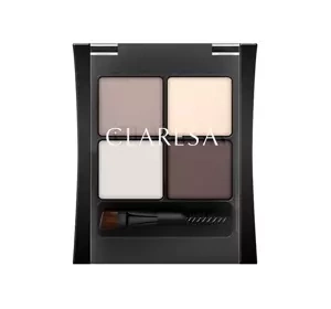 CLARESA PIMP MY BROW ZESTAW DO STYLIZACJI BRWI 01 SOFT BROWN 4G