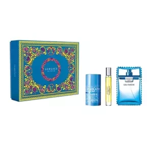 Versace Man Eau Fraîche woda toaletowa 100 ml + 10 ml + dezodorant sztyft 75 ml
