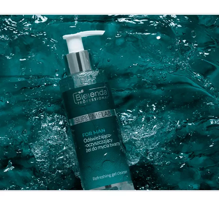 Bielenda Professional Supremelab Men Line odświeżający żel do mycia twarzy 200ml