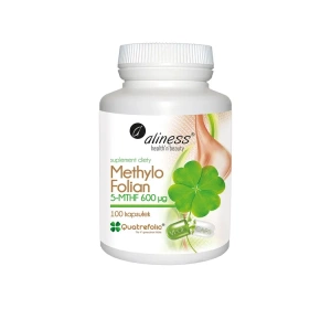 Aliness methylo folian 5-MTHF 600 μg 100 kapsułek