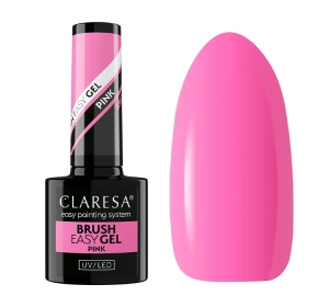 Claresa Brush Easy Gel budujący żel do paznokci w butelce Pink 5 g