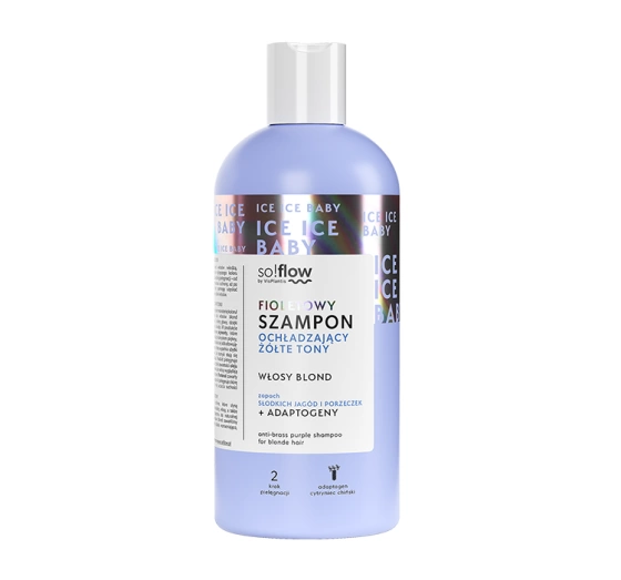 So!Flow fioletowy szampon ochładzający żółte tony do włosów blond 300ml