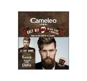 Delia Cosmetics Cameleo Men Grey Off farba do włosów i brody 5.0 Light Brown 2 x 15 ml