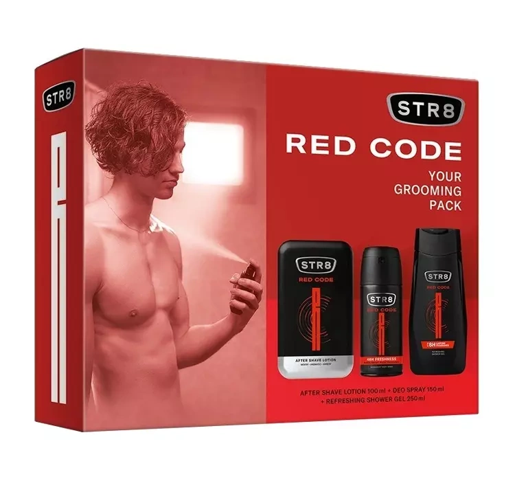 str8 red code woda po goleniu 100 ml   zestaw  