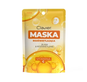 Clavier Blask & Rozświetlenie rozjaśniająca maska w płachcie z witaminą C 25 ml