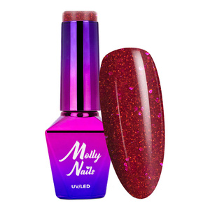 Molly Nails Bling it on! lakier hybrydowy 506 Red me now 8 g