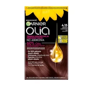 Garnier Olia trwała farba do włosów bez amoniaku 4.15 Mroźna Czekolada
