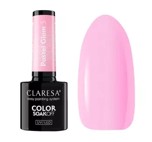 Claresa hybrydowy lakier do paznokci Pastel Glam 3 5 g