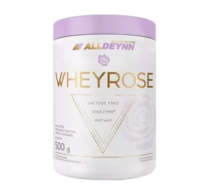 Allnutrition Alldeynn Wheyrose białko suplement diety Salted Peanut Butter With Cookies 500 g