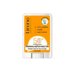 Lirene Sun transparentny witaminowy sztyft do twarzy i ciała SPF50+ 15g