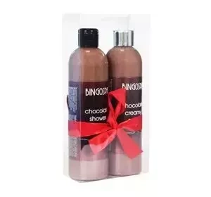 BINGOSPA zestaw Ponętna Czekolada kremowe mydełko 300 ml + krem pod prysznic 300 ml