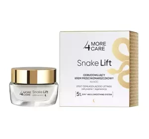 More4Care Snake Lift odbudowujący krem przeciwzmarszczkowy do twarzy na noc 50ml
