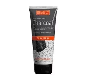 Beauty Formulas glinkowa maska do twarzy z węglem aktywnym 100 ml
