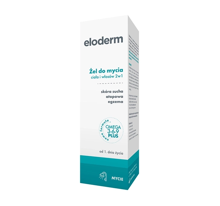 Eloderm żel do mycia ciała i włosów 2w1 skóra sucha, atopowa, egzema od 1 dnia życia 200ml