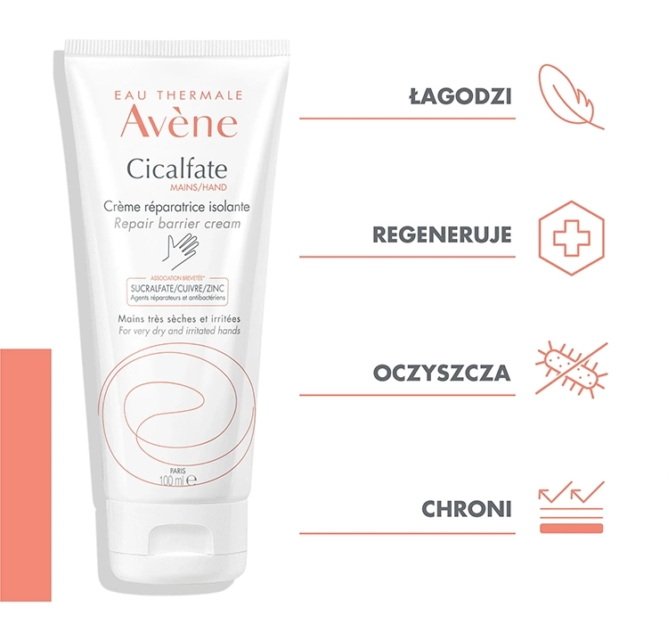 Avene Cicalfate regenerujący krem do rąk 100ml