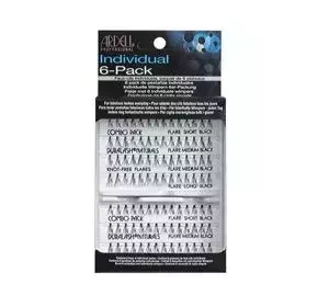 Ardell Individual sztuczne rzęsy w kępkach bez węzełków Short Medium Long mix 6 x 56 sztuk