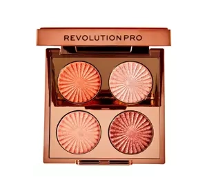 REVOLUTION PRO GODDESS GLOW PALETA CIENI DO POWIEK GOLDEN HOUR 3,2G